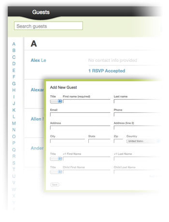 Wedding Guest List Excel Template